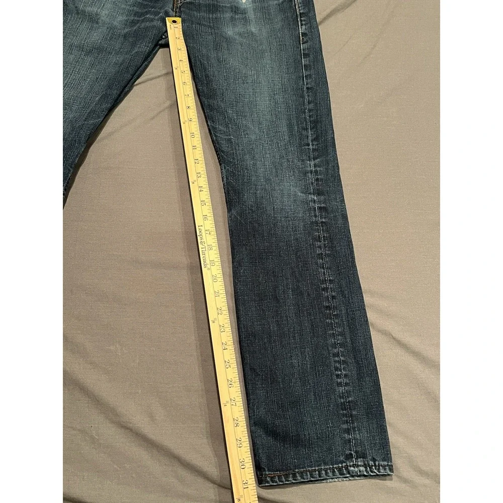 Levi's 511 Jeans Mens 32x32 Blue Skinny Fit Distressed Denim 100% Cotton
